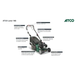 Atco 139cc Liner 16S Petrol Lawn Mower - 41cm -Garden Decorations and Ornaments Store 13486581 8924932697632222