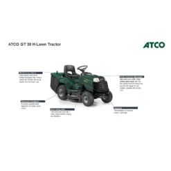 Atco 432cc GT 30H Petrol Lawn Tractor - 84cm -Garden Decorations and Ornaments Store 13486584 4334929342317106