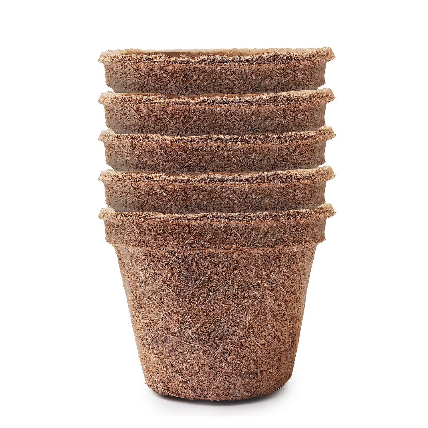Coco & Coir Round Fibre Pot - 20cm 1 Coco & Coir Round Fibre Pot - 20cm