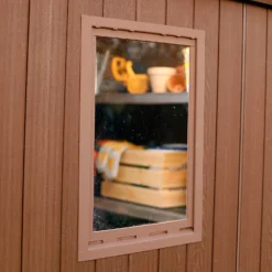 Keter Darwin Outdoor Apex Garden Storage Shed 6ft X 6ft - Brown -Garden Decorations and Ornaments Store 13492315 1185036180577576