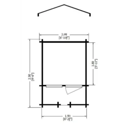 Shire 7 X 7ft Maulden Log Cabin -Garden Decorations and Ornaments Store 13505215 7154931994226653