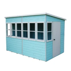 Shire 10 X 6ft Sun Pent Shed - Including Installation -Garden Decorations and Ornaments Store 13505281 1814933734959298