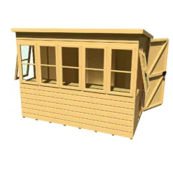 Shire 8 X 6ft Sun Pent Shed -Garden Decorations and Ornaments Store 13505284 1904931993298912