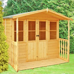 Shire 7 X 7ft Houghton Summerhouse - Including Installation -Garden Decorations and Ornaments Store 13505292 1244931992167879