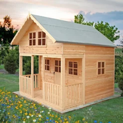 Shire 8 X 10ft Lodge Kids Wooden Playhouse -Garden Decorations and Ornaments Store 13505347 2004931995184082