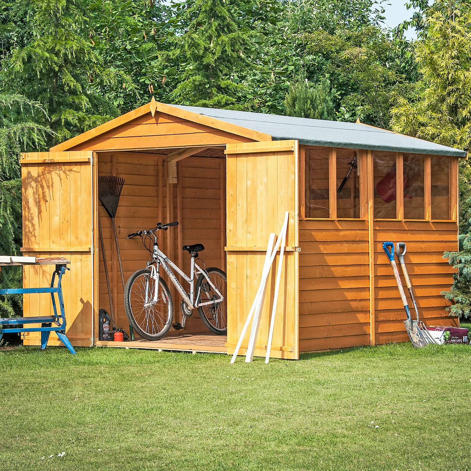 Shire 10x6ft Overlap Garden Shed - Including Installation 2 Shire 10x6ft Overlap Garden Shed - Including Installation - Image 2