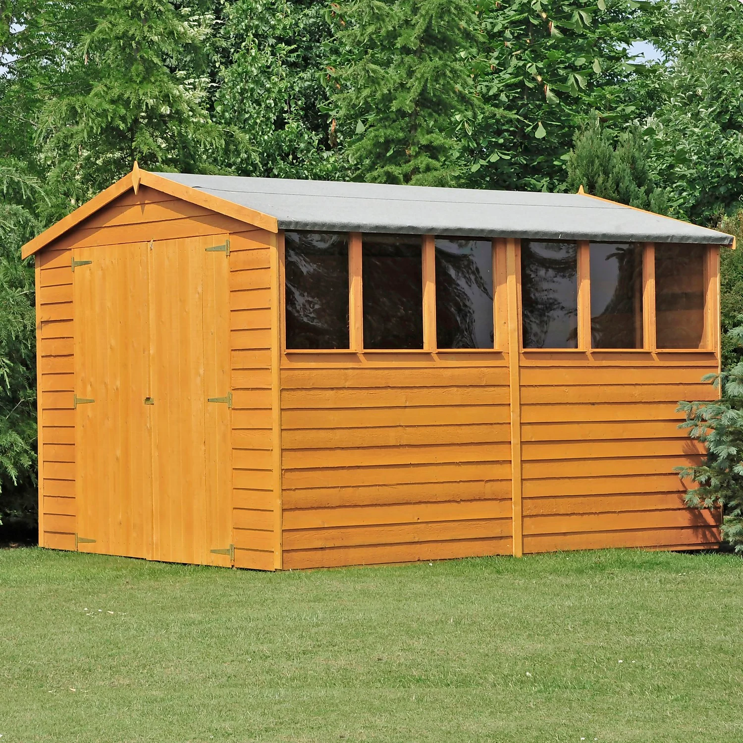Shire 10x6ft Overlap Garden Shed - Including Installation 4 Shire 10x6ft Overlap Garden Shed - Including Installation - Image 4