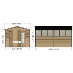 Shire 12x8ft Overlap Garden Shed - Including Installation 11 Shire 12x8ft Overlap Garden Shed - Including Installation -Garden Decorations and Ornaments Store 13508664 1594926472603671