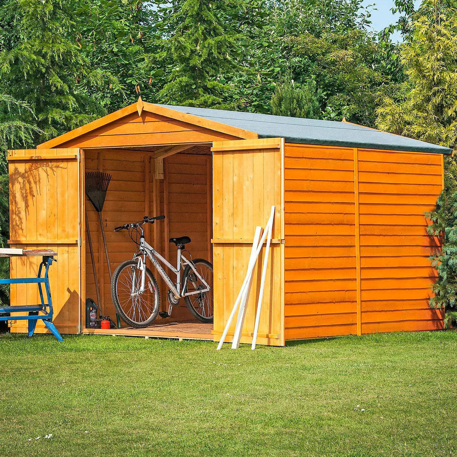 Shire 12x8ft Overlap Garden Shed No Windows - Including Installation 3 Shire 12x8ft Overlap Garden Shed No Windows - Including Installation - Image 3