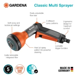 GARDENA Classic Multi-Sprayer -Garden Decorations and Ornaments Store 13514455 1214926525285465