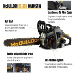 McCulloch CS35S Petrol Chainsaw -Garden Decorations and Ornaments Store 13524820 1434936888331379