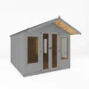 Country Living Premium Hatton 10ft X 8ft Contemporary Summerhouse Painted + Installation - Thorpe Tower Grey