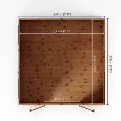 Country Living Premium Hatton 8ft X 8ft Contemporary Summerhouse Painted + Installation - Aurora Green -Garden Decorations and Ornaments Store 13554917 1594949332081515