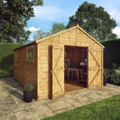 Mercia 14ft X 10ft Premium Shiplap Modular Workshop Shed - Including Installation -Garden Decorations and Ornaments Store 13555755 1074949337172656