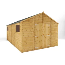 Mercia 18ft X 10ft Premium Shiplap Modular Workshop Shed - Including Installation