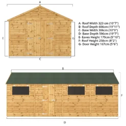 Mercia 20ft X 10ft Premium Shiplap Modular Workshop Shed - Including Installation -Garden Decorations and Ornaments Store 13555765 1604949337915321