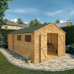 Mercia 20ft X 10ft Premium Shiplap Modular Workshop Shed - Including Installation -Garden Decorations and Ornaments Store 13555765 2104949337996930
