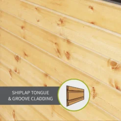 Mercia 8ft X 6ft Premium Shiplap Reverse Apex Shed - Including Installation -Garden Decorations and Ornaments Store 13555782 1084949334465816
