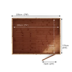 Mercia 8ft X 6ft Premium Shiplap Reverse Apex Shed - Including Installation -Garden Decorations and Ornaments Store 13555782 1774949334746010