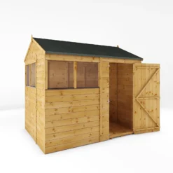 Mercia 8ft X 6ft Premium Shiplap Reverse Apex Shed - Including Installation -Garden Decorations and Ornaments Store 13555782 2124949334944226