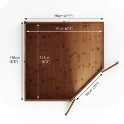 Mercia 7ft X 7ft Premium Shiplap Corner Shed 17 Mercia 7ft X 7ft Premium Shiplap Corner Shed -Garden Decorations and Ornaments Store 13555793 5074949334251598