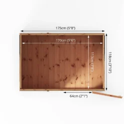 Mercia 6ft X 4ft Premium Shiplap Pent Shed - Including Installation -Garden Decorations and Ornaments Store 13555797 1174949333014698