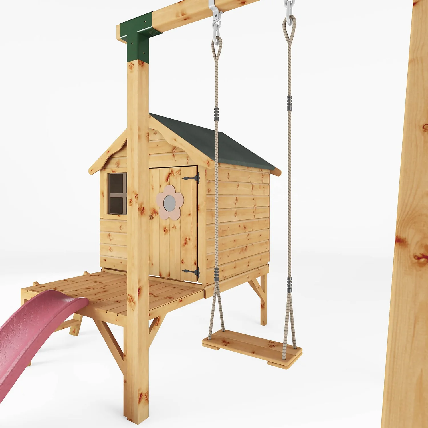 Mercia 4ft X 4ft Snug Wooden Playhouse With Tower - Installation Included 3 Mercia 4ft X 4ft Snug Wooden Playhouse With Tower - Installation Included - Image 3