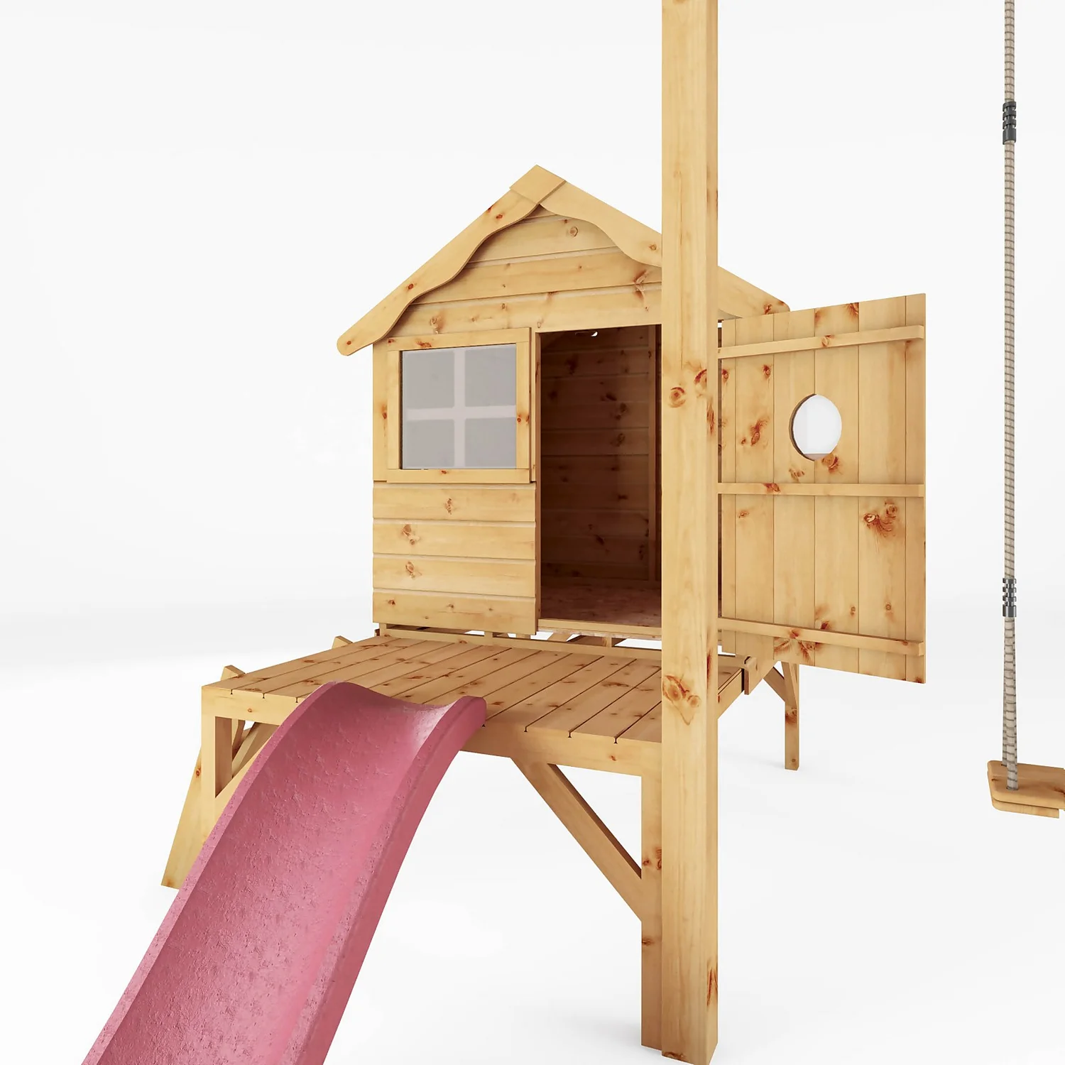 Mercia 4ft X 4ft Snug Wooden Playhouse With Tower - Installation Included 6 Mercia 4ft X 4ft Snug Wooden Playhouse With Tower - Installation Included - Image 6