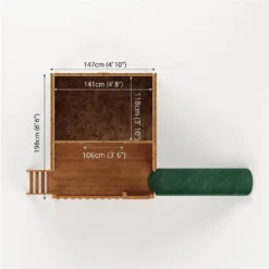 Mercia 5ft X 6ft Pent Wooden Playhouse With Tower & Slide -Garden Decorations and Ornaments Store 13555815 1054951147747959