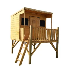 Mercia 5ft X 6ft Pent Wooden Playhouse With Tower - Installation Included