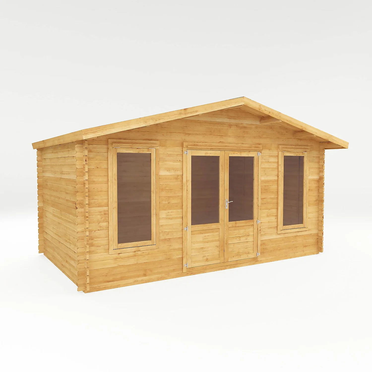 Mercia 5m X 3m Retreat Log Cabin 34mm 1 Mercia 5m X 3m Retreat Log Cabin 34mm