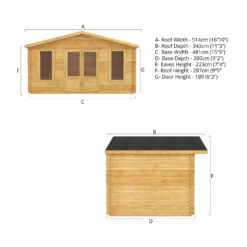 Mercia 5m X 3m Retreat Log Cabin 28mm -Garden Decorations and Ornaments Store 13555834 2065025545247984