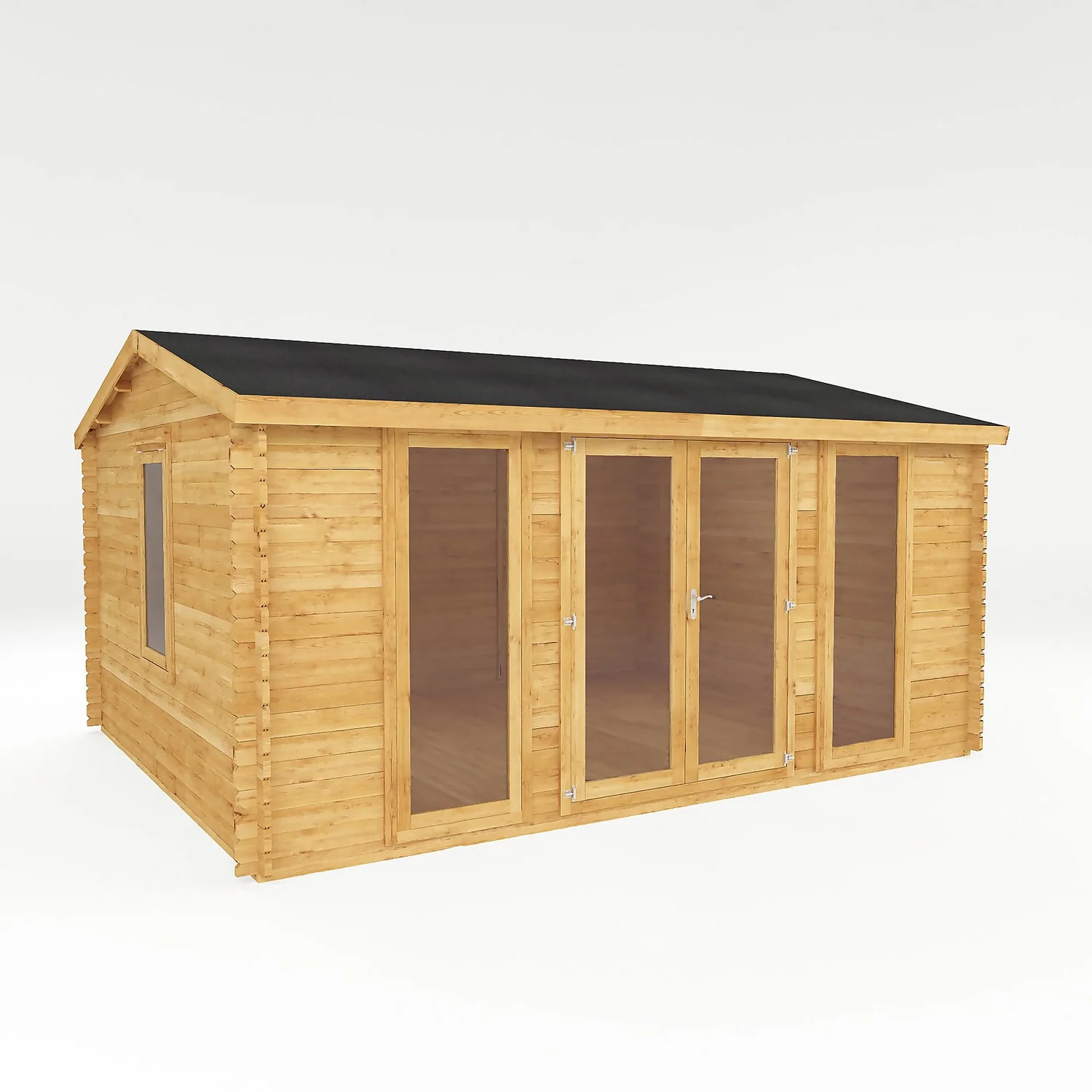 Mercia 5m X 4m Home Office Log Cabin 28mm 1 Mercia 5m X 4m Home Office Log Cabin 28mm