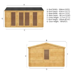 Mercia 5m X 4m Home Office Log Cabin 28mm 18 Mercia 5m X 4m Home Office Log Cabin 28mm -Garden Decorations and Ornaments Store 13555842 9045025545125185