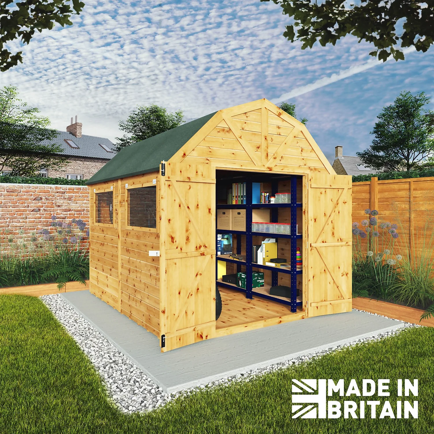 Mercia 10ft X 8ft Premium Shiplap Barn Shed - Including Installation 2 Mercia 10ft X 8ft Premium Shiplap Barn Shed - Including Installation - Image 2