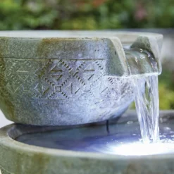 Stylish Fountain Oasis Water Feature With LEDs -Garden Decorations and Ornaments Store 13846043 6794962028176288
