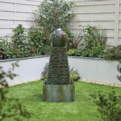 Stylish Fountain Obelisk Falls Water Feature With LEDs -Garden Decorations and Ornaments Store 13846044 1594962027941964