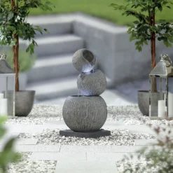 Stylish Fountain Illusion Falls Water Feature With LEDs -Garden Decorations and Ornaments Store 13846045 3854962027687717