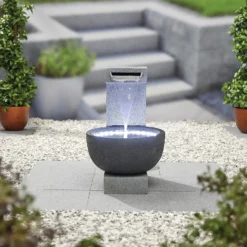 Stylish Fountain Solitary Pour Water Feature With LEDs -Garden Decorations and Ornaments Store 13846046 4544962028419153