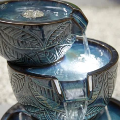 Stylish Fountain Fossil Leaf Water Feature With LEDs -Garden Decorations and Ornaments Store 13846049 1054962028345905