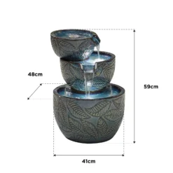 Stylish Fountain Fossil Leaf Water Feature With LEDs -Garden Decorations and Ornaments Store 13846049 1804962028377735
