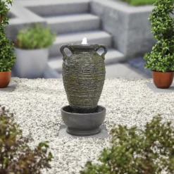 Stylish Fountain Rippling Vase Water Feature With LEDs -Garden Decorations and Ornaments Store 13846051 2064962028400313