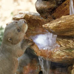 Stylish Fountain Otter Pools Water Feature With LEDs -Garden Decorations and Ornaments Store 13846071 4324962028308486