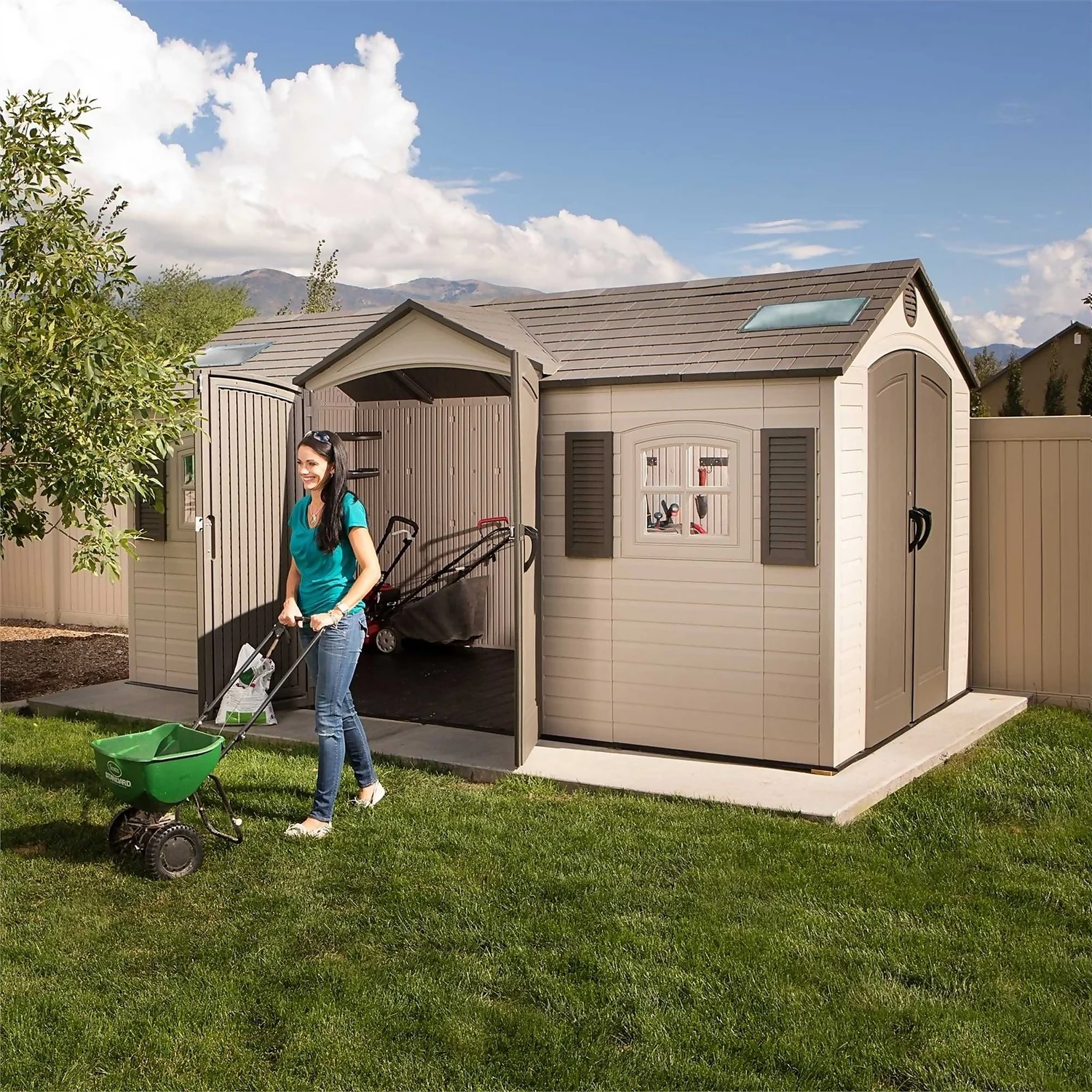 Lifetime 15 X 8ft Outdoor Storage Shed - Installation Included 3 Lifetime 15 X 8ft Outdoor Storage Shed - Installation Included - Image 3