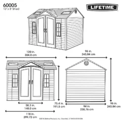 Lifetime 10 X 8ft Outdoor Storage Shed - Installation Included 17 Lifetime 10 X 8ft Outdoor Storage Shed - Installation Included -Garden Decorations and Ornaments Store 13911314 3254978028295342