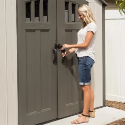 Lifetime 17.5 X 8ft Dual Entry Outdoor Storage Shed - Installation Included -Garden Decorations and Ornaments Store 13911315 1264978028047539