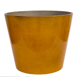 Glazed Finish Planter Mustard 40cm