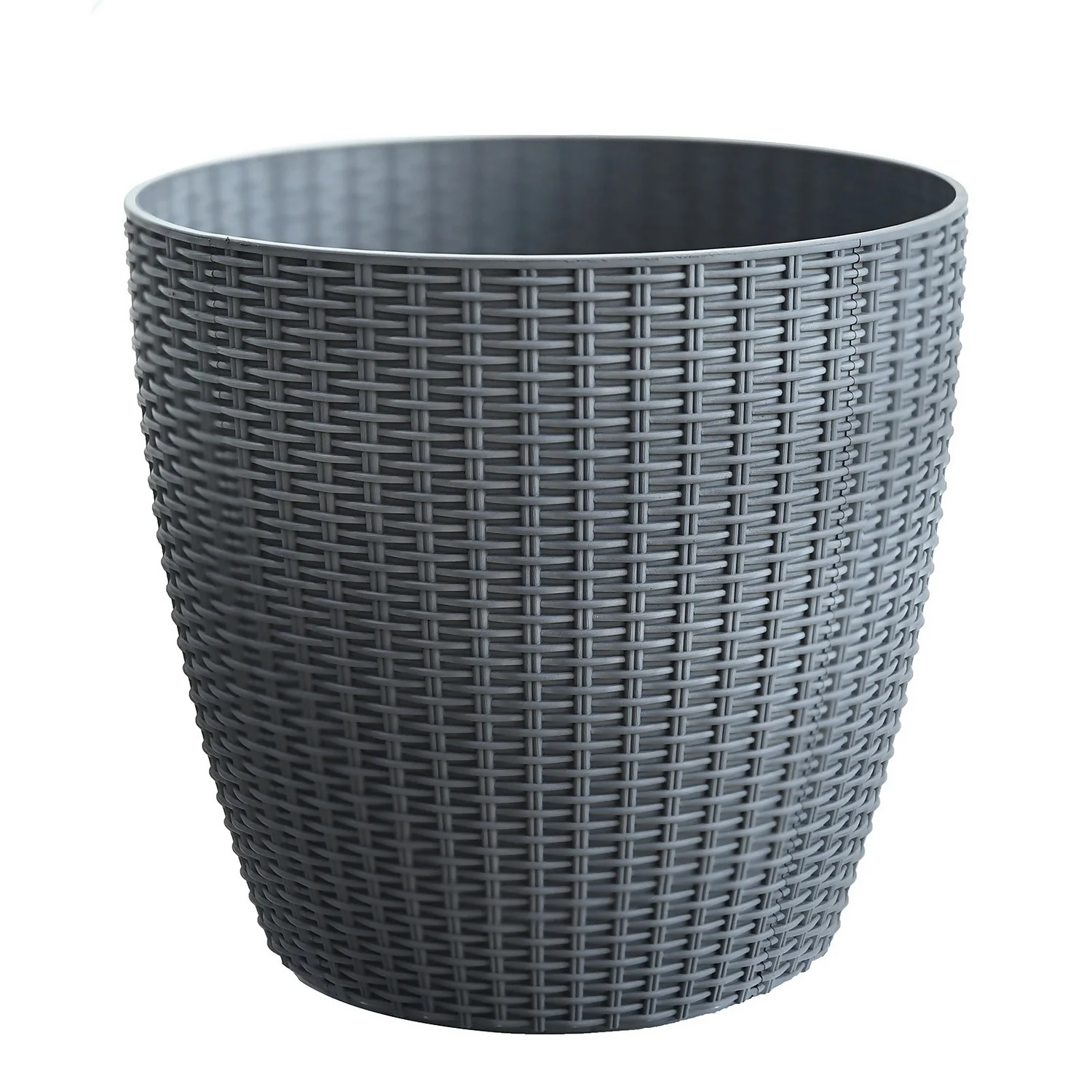 Grey Weave Planter - 35cm 1 Grey Weave Planter - 35cm