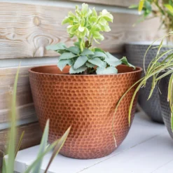 Suva Hammered Pot Copper - 31cm -Garden Decorations and Ornaments Store 13973652 1715011805989134