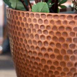 Suva Hammered Pot Copper - 31cm -Garden Decorations and Ornaments Store 13973652 7905011806197385